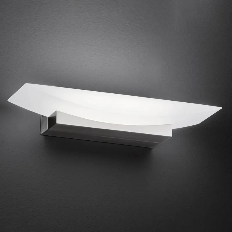 Kinkiet LED Bowl TW, szerokość 30 cm, nikiel