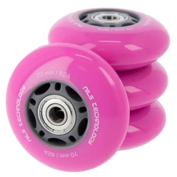 NILS EXTREME 70X24 82A (4szt) Różowe + Abec-7 (8szt) Zestaw Extreme
