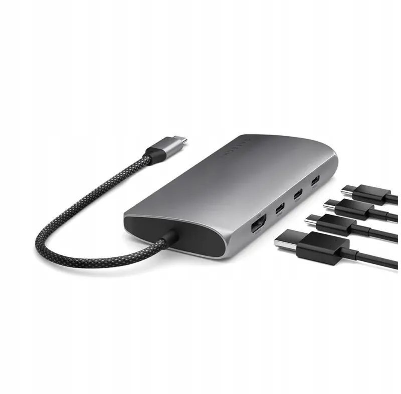 Satechi Wieloportowy Adapter Usb-c Hub 8K Ethernet V3 Space gray do Macbook