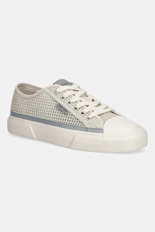 Calvin Klein VULC LACEUP LOW RAFFIA tenisówki damskie