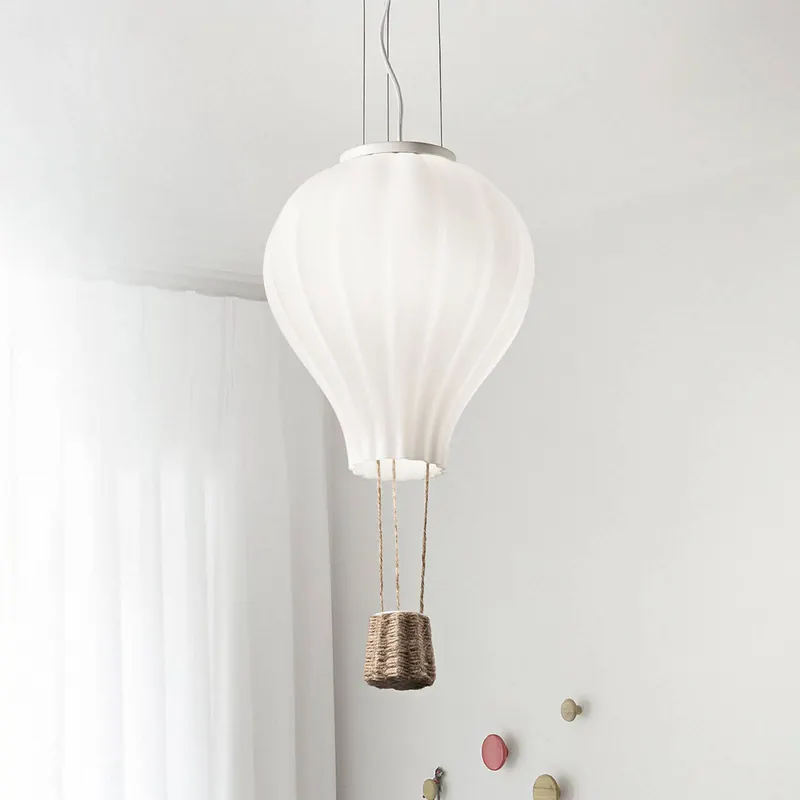 Żyrandol Ideal Lux Dream Big, biały, szkło opalowe, Ø 42 cm
