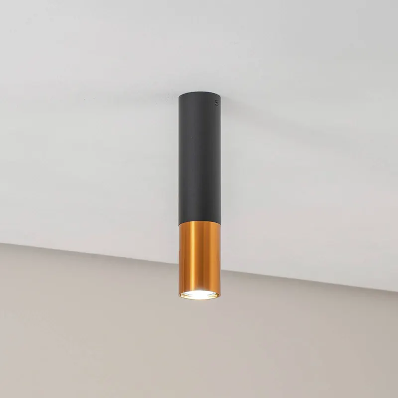 Euluna Thalassa Downlight 1-punktowa czarna/miedziana 29 cm