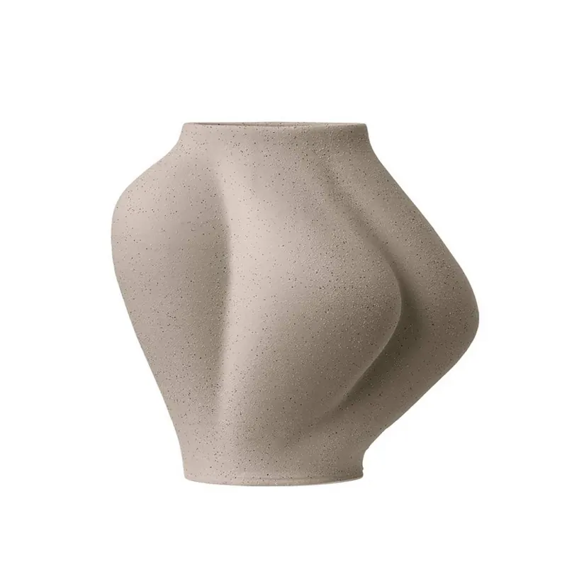 Wazon AYTM Saltare, 25 cm, kolor taupe, ceramika
