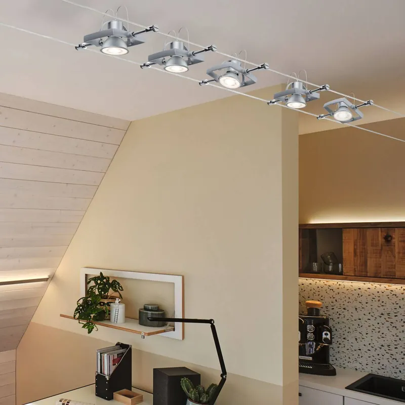 Reflektor LED Paulmann, GU5.3, 6 W, 3000 K, ściemniany, chrom