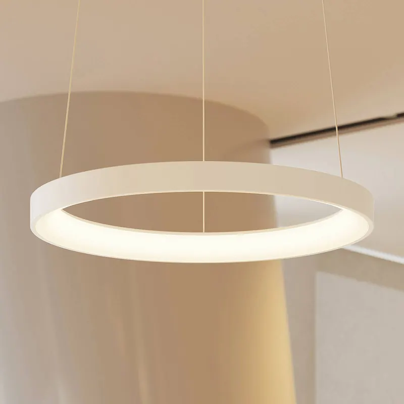Żyrandol LED Arcchio Vivy, Ø 58 cm, biała, metalowa