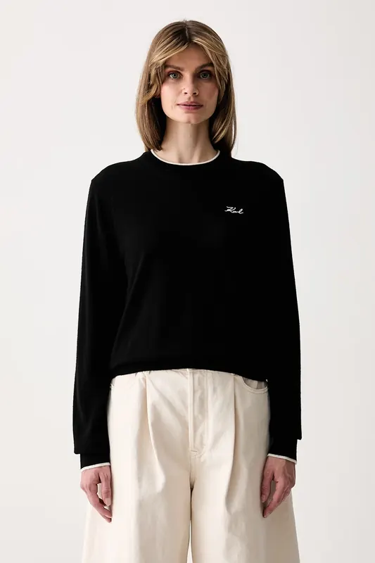 Karl Lagerfeld sweter damski wełniany