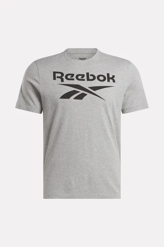 Reebok  Identity Big Logo Tee Maat: XS | T-shirts met Print Outlet | Heren | Grijs