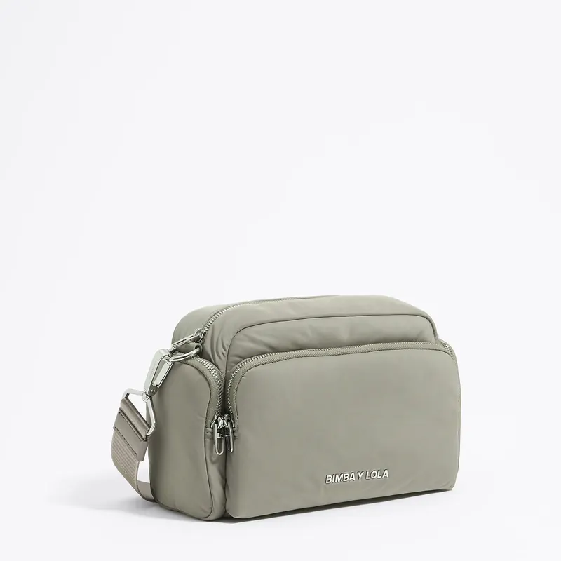 Torebka listonoszka Pocket średnia nylon ciemnoszara