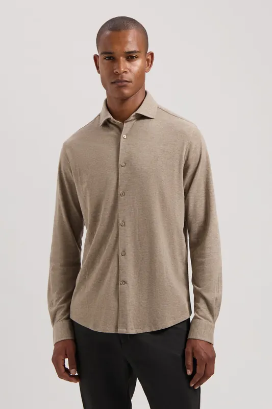 Dstrezzed Ds_kirk Shirt Drift Wood Maat: XXL | Casual Overhemden Outlet | Heren | Beige