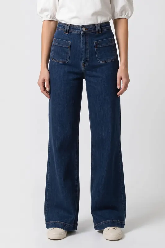 & Other Stories Pa Tasha Jeans Blue Maat: W31 | Wijde Broeken Outlet | Dames | Blauw