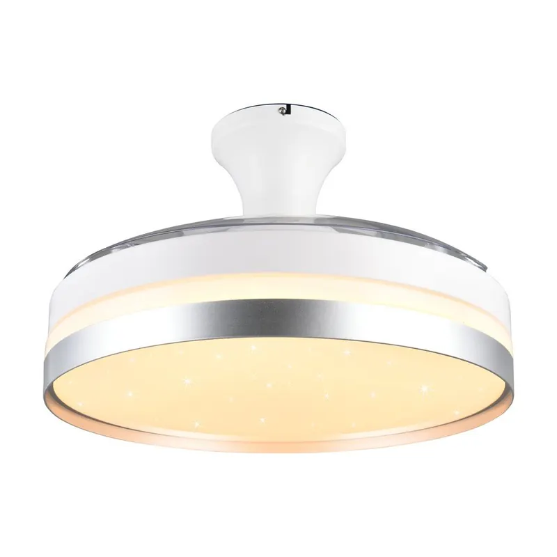 Biała/w kolorze srebra lampa sufitowa LED Lindberg – Reality