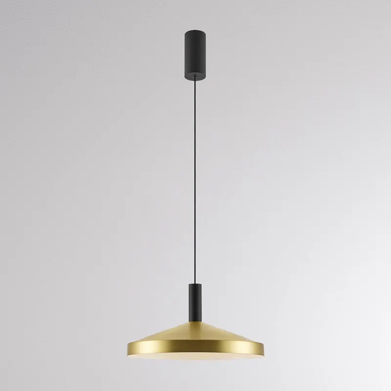 Żyrandol LED LORA III, mosiądz, Ø 36 cm, ściemniany, 40° CCT