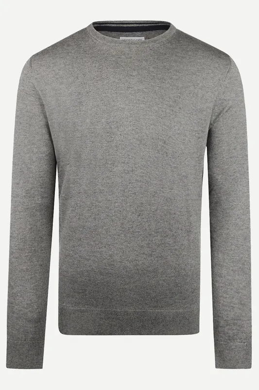 McGregor C-neck Sweater Medium Grey Melange Maat: XXL | Sweaters Outlet | Heren | Blauw