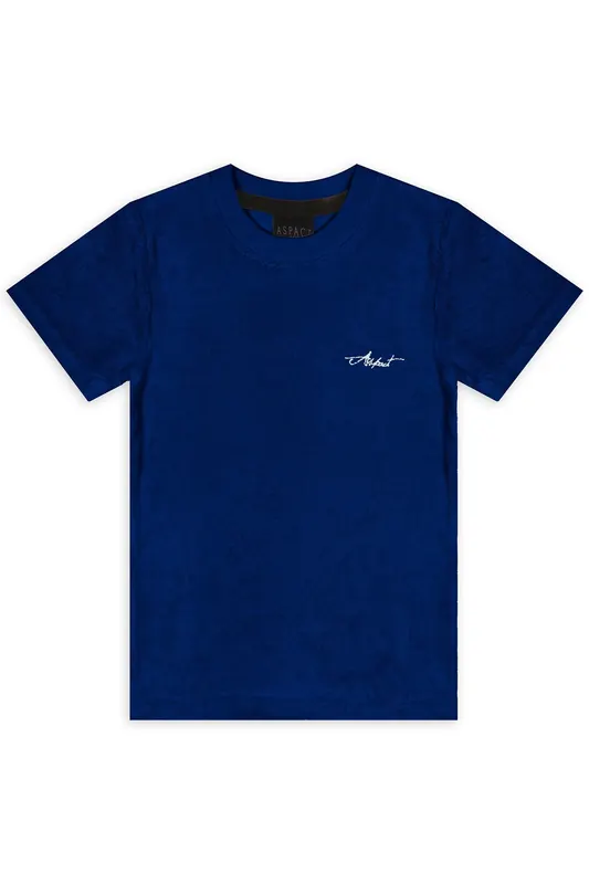Aspact Kids Terry Tee Blue Maat: 98 | T-Shirts Outlet | kids | Blauw