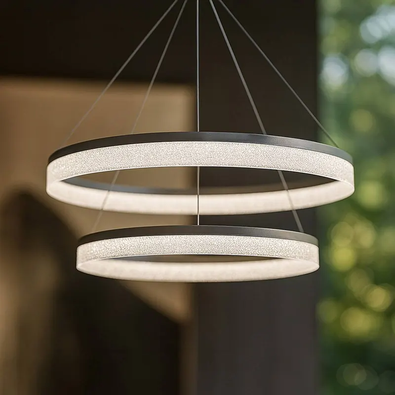 Żyrandol LED Gala, srebrny, metal, Ø 60 cm, 4000 K