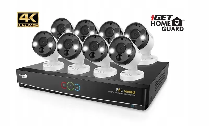 iGET HGNVK164908 Kamerový UltraHD 4K PoE set, 16CH Nvr 8x Ip 4K…