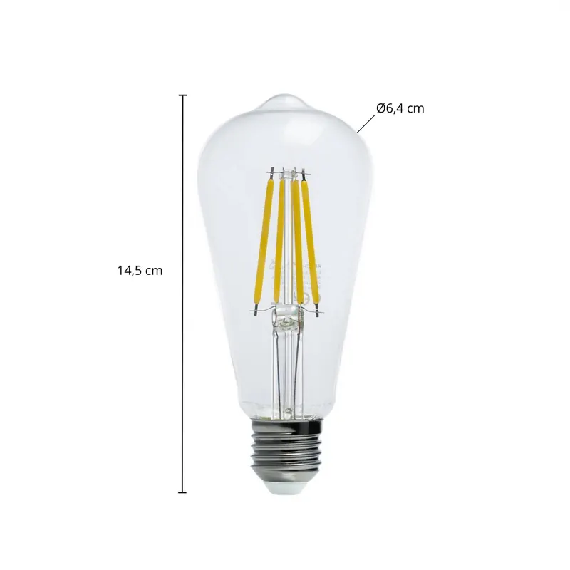 Żarówka LED Arcchio Rustika E27 3,8 W 3 000 K 806 lm, przezroczysta