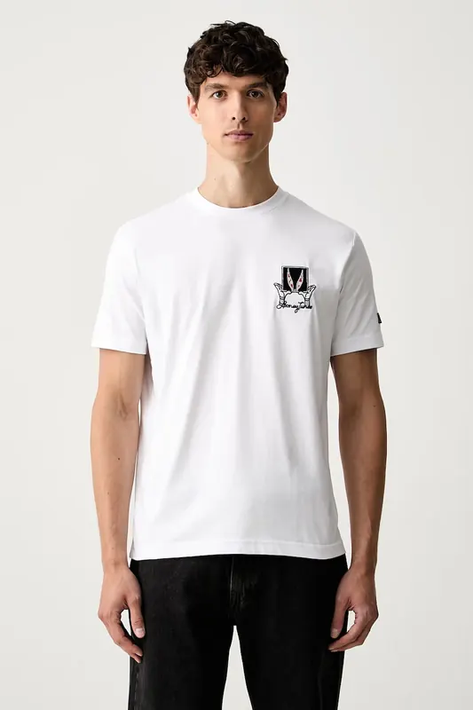 Iceberg T-shirt męski bawełniany