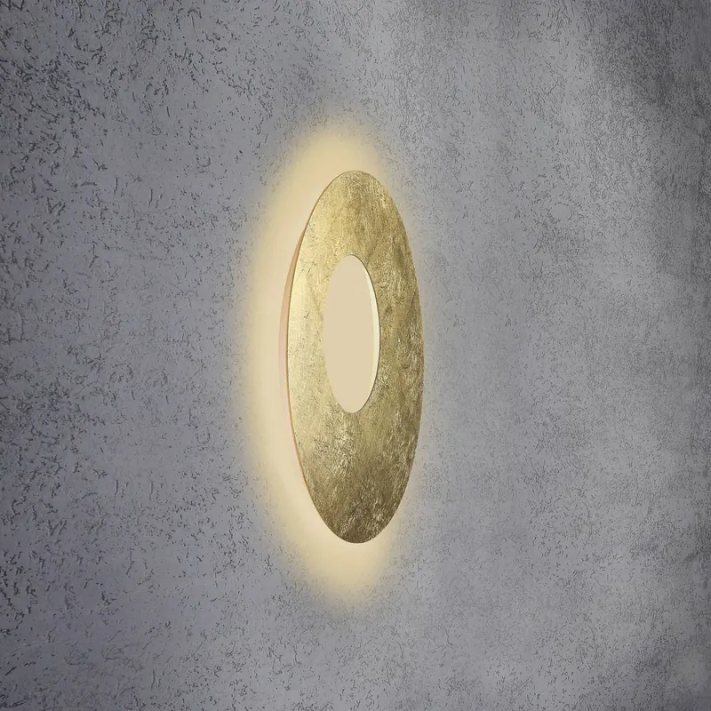 Escale Blade Open kinkiet LED, złoty, Ø 59 cm