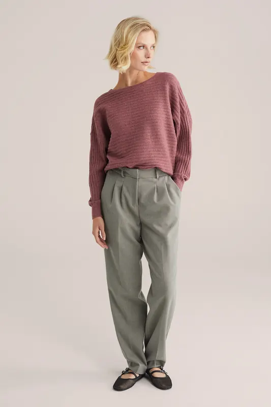 We Fashion Knitted Pullover Light Red Maat: M | Sweaters Outlet | Dames | Rood