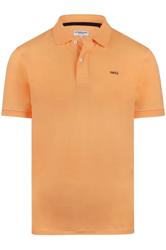 McGregor Classic Polo Peach Maat: M | Poloshirts Outlet | Heren | Oranje