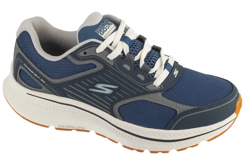 Skechers Go Run Consistent 2.0 220866-NVY, Męskie, Granatowe, buty do biegania, skóra, rozmiar: 44,5
