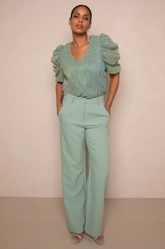 Freebird Lolani Pants Jade Green Maat: XXL | Pantalons Outlet | Dames | Groen