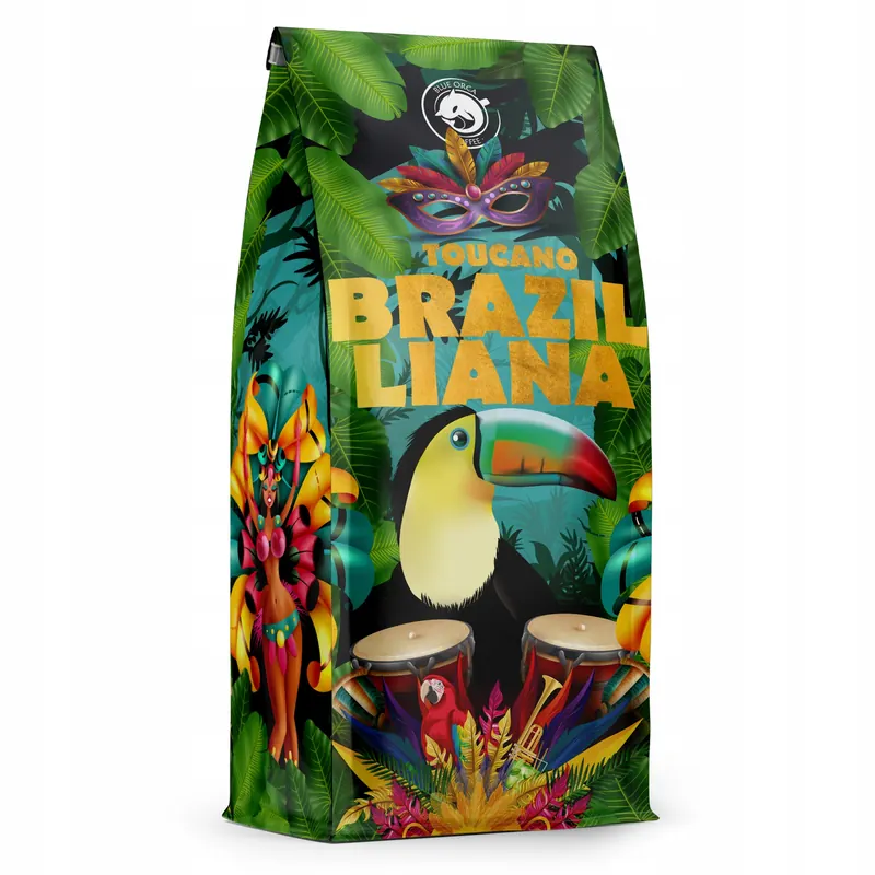 Kawa ziarnista 1kg Brazilliana Toucano Świeżo Palona 100% Arabica