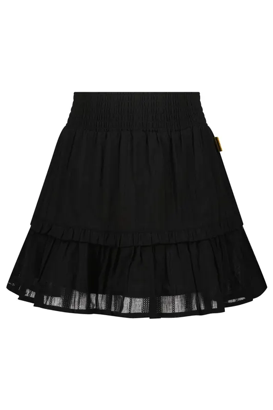 Vingino Girls Qarina Midi Skirt Deep Black Maat: 16 | Rokken Outlet | kids | Zwart