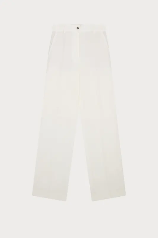 Paul Smith Womens Trousers Ivory Maat: 40 | Wijde Broeken Outlet | Dames | Wit