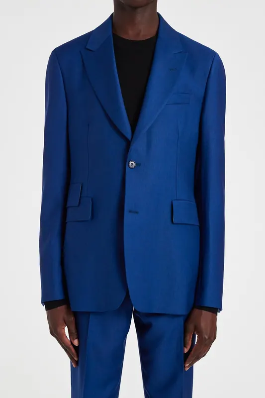Paul Smith 2 Button Jacket Indigo Maat: 46 | Kostuumbroeken Outlet | Heren | Blauw