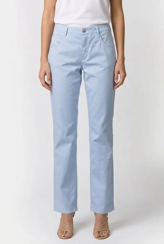 Atelier Gardeur Zuri53 Hellblau Maat: 38 | Straight Broeken Outlet | Dames | Blauw