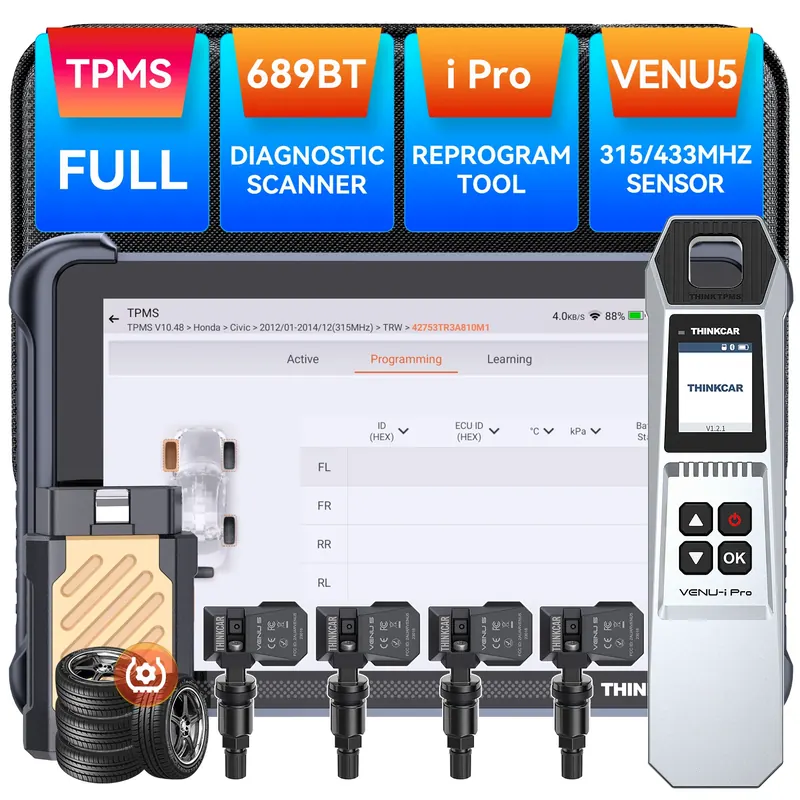 THINKCAR THINKSCAN 689BT TPMS IMMO Programowanie Kluczy Narzędzie Diagnostyczne Samochodowe CANFD DOIP Kodowanie ECU 34 Resety Darmowe Dożywotnie Aktualizacje Skaner Obd2