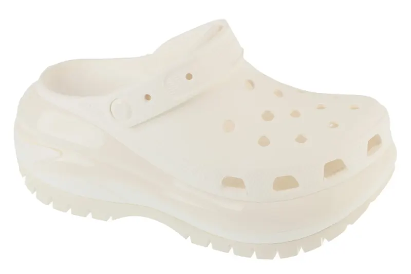 Crocs Classic Mega Crush Clog 207988-100, Damskie, Białe, klapki, syntetyk, rozmiar: 38/39