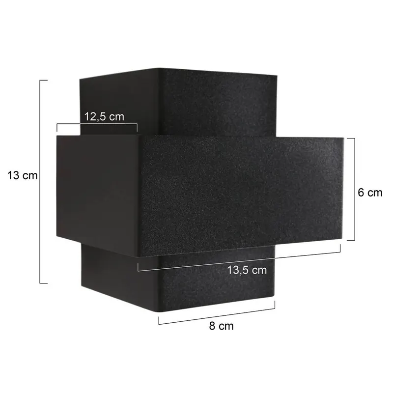 Kinkiet LED Muro 3367, czarny, up/down, G9, 2700 K