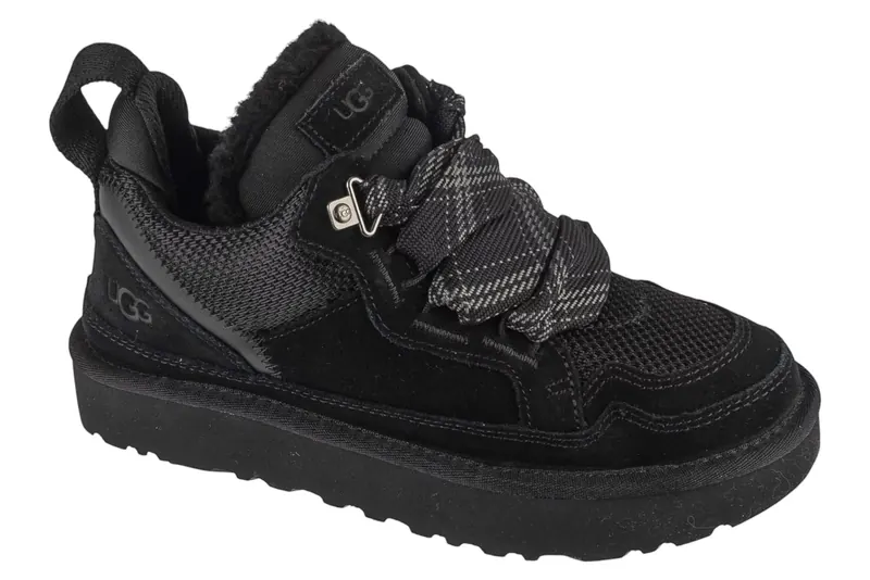 UGG Lowmel 1144032-BLK, Damskie, Czarne, buty sneakers, tkanina, rozmiar: 37