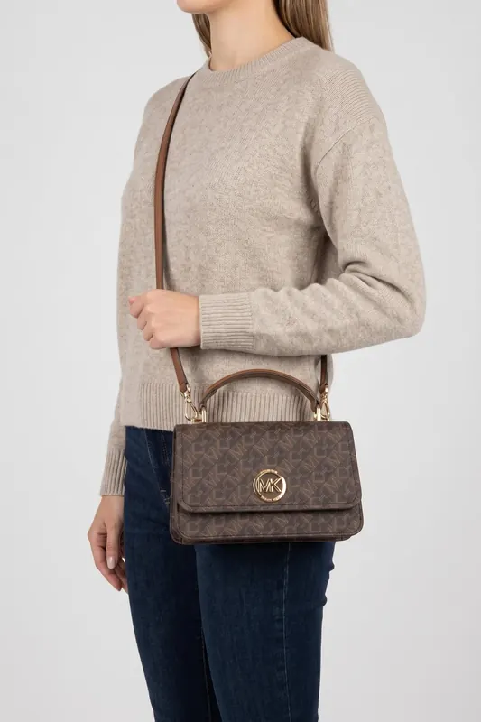 Michael Kors Small Crossbody Brn/luggage Maat: OS | Handtassen Outlet | Dames | Bruin
