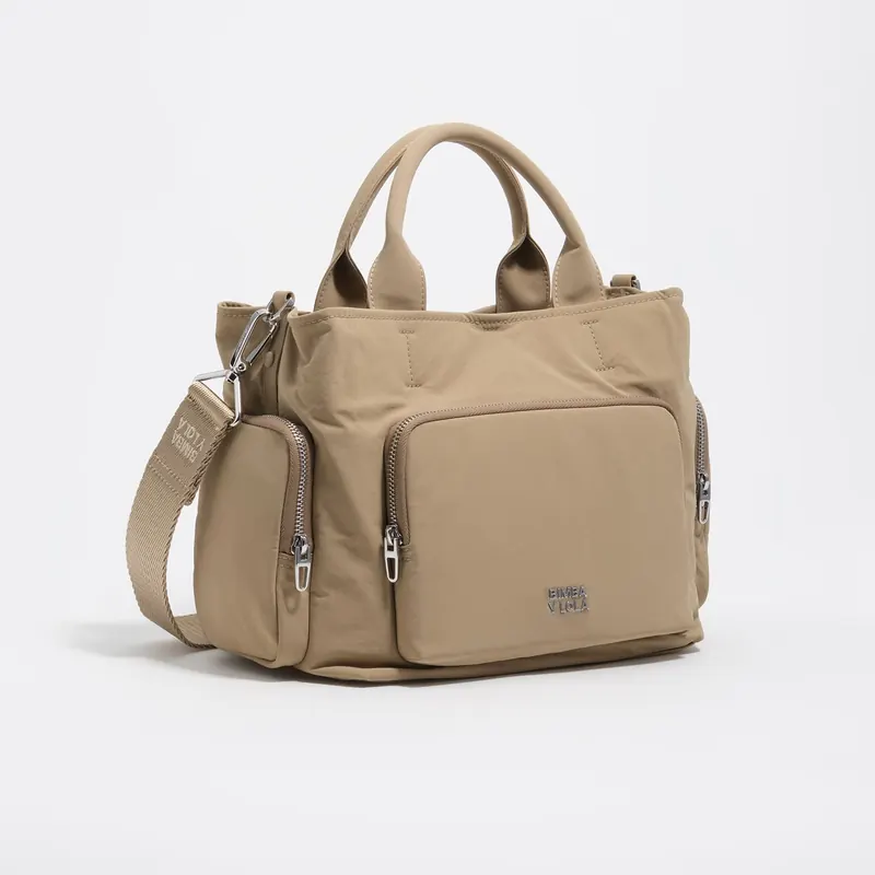 Torebka listonoszka Pocket duża nylon jasny khaki