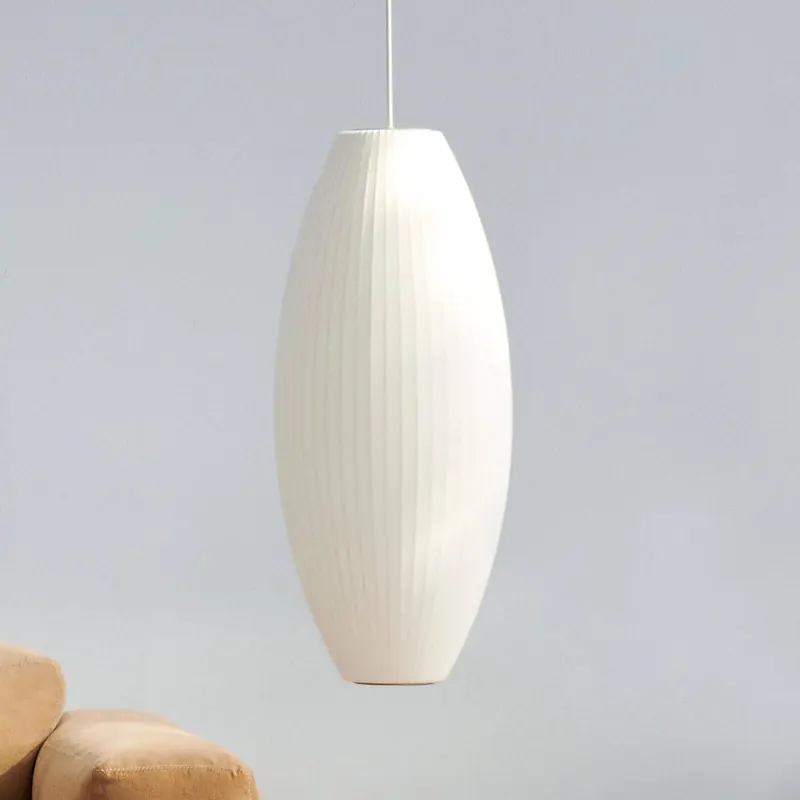 Lampa wisząca HAY Nelson Cigar Bubble L, Ø 38 cm, biała