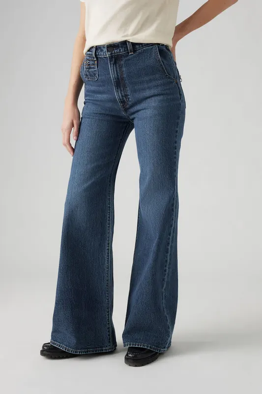 Levi's Ribcage Bells Vintage Moment Of The Month Maat: W28L32 | Flared Jeans Outlet | Dames | Blauw