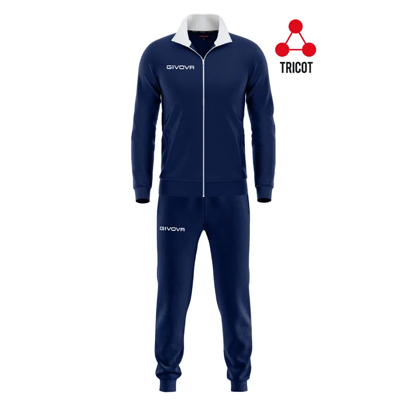 GIVOVA dres sportowy męski komplet bluza i spodnie Torino biały/niebieski (M)