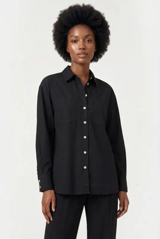 RAIZZED Tumba Blouse Deep Black Maat: S | Longsleeves Outlet | Dames | Zwart