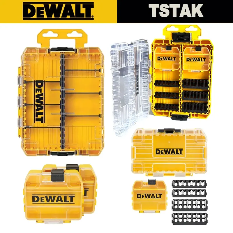 DEWALT DT70800 DT70801 DT70803 DWAN2190 przechowywanie części skrzynka/małe futerał do przechowywania części do narzędzi wiertło plastikowe przechowywanie narzędzi