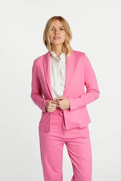 Rich & Royal Jersey Blazer Pink Power Maat: M | Blazers Outlet | Dames | Roze