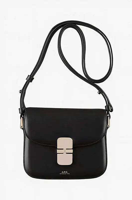 A.P.C. torebka skórzana A.P.C. Sac Grace Mini PXBMW-F61515 BLACK