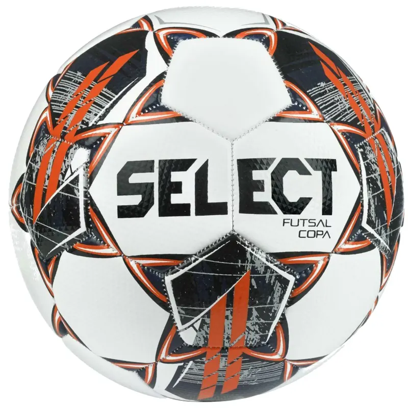 Select Futsal Copa Ball FUTSAL COPA WHT-BLK, Unisex, Białe, piłki do piłki nożnej, poliuretan, rozmiar: 4