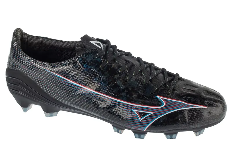 Mizuno Alpha Pro FG P1GA236401, Męskie, Czarne, buty piłkarskie - korki, skóra syntetyczna, rozmiar: 42,5