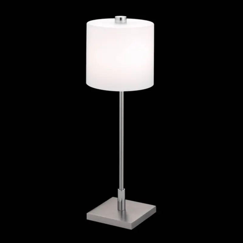 KNAPSTEIN lampa stołowa MERCY nikiel i chrom