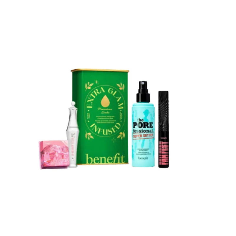 Benefit Zestaw upominkowy Extra Glamour Infused - Zestaw upominkowy kosmetyków dekoracyjnych firmy Gift Set