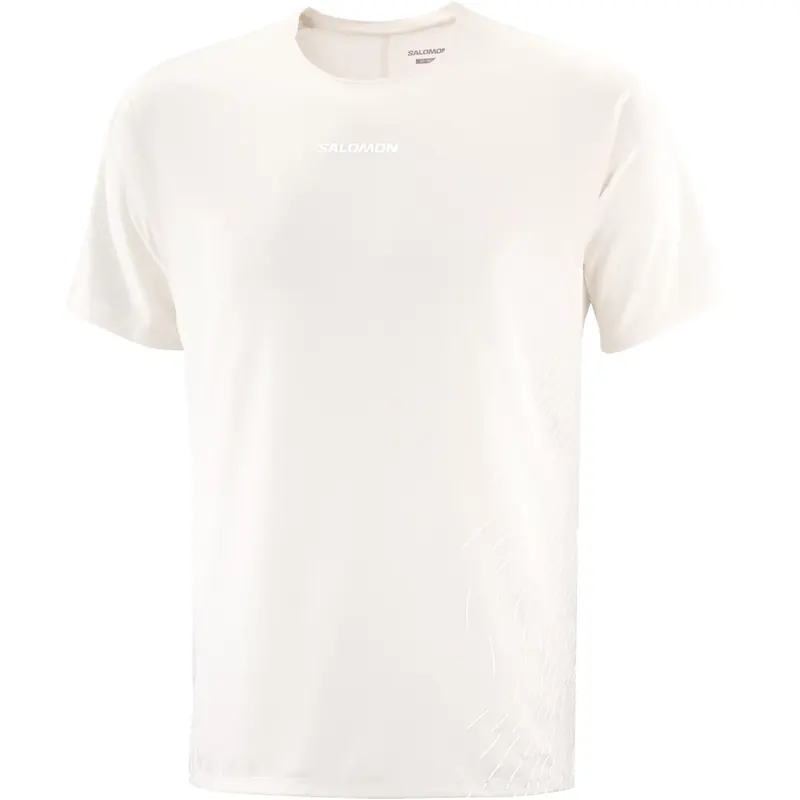 Salomon Sense Aero SS Tee Gfx M LC2700100, Męskie, Białe, t-shirty, poliester, rozmiar: L